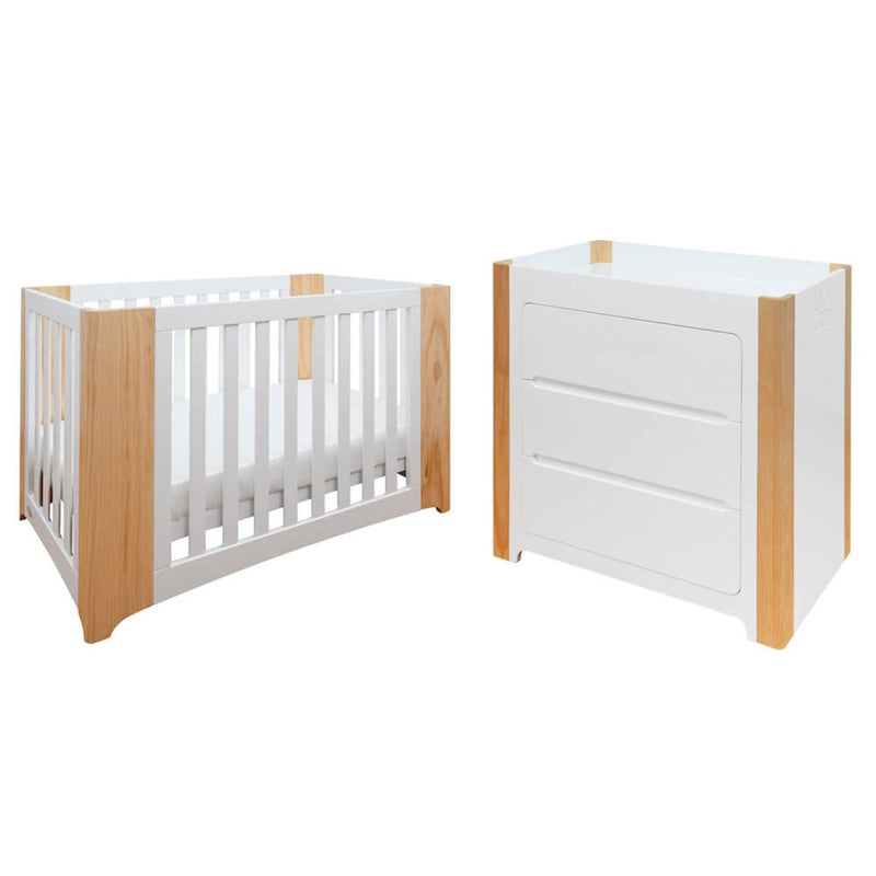 Cocoon Evoluer 4 in 1 Cot & Dresser Package (Mattress & Change Mat Included)
