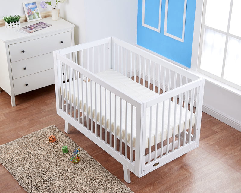 Baby Direct Riley 3 in 1 Convertible Cot - White