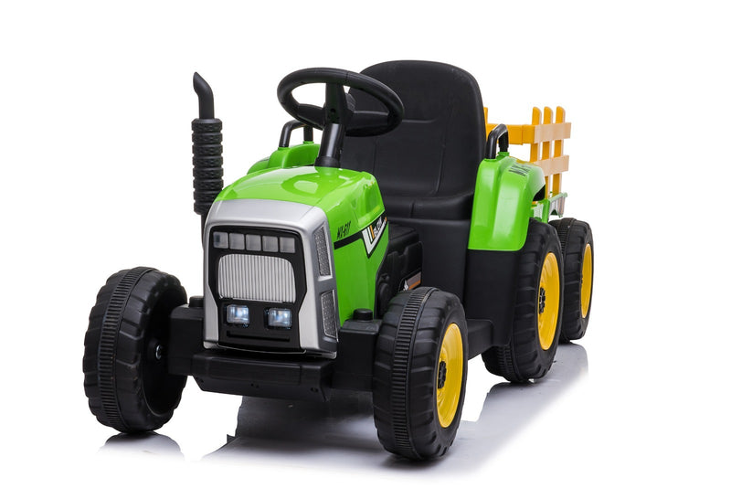 Kids Ride On Car Farm Expert Tractor with Trailer 12V