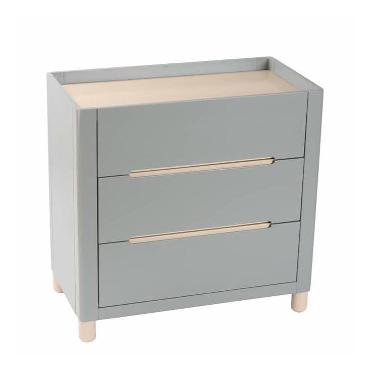 Cocoon Allure Change Table - Dove Grey and Natural Wash