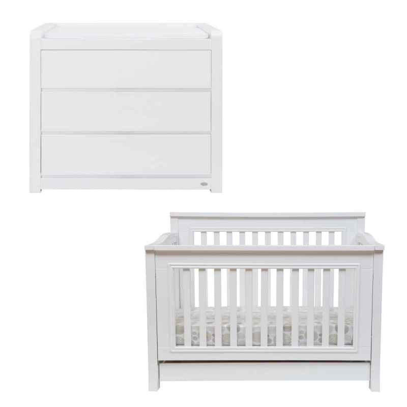 Cocoon Flair cot and Flair dresser Package (mattress and change mat included)