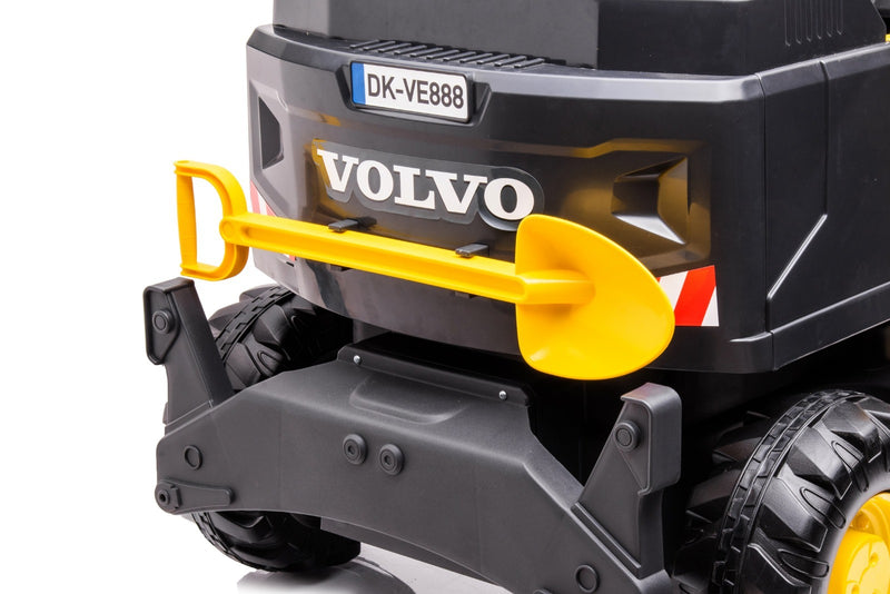 Little Riders 12V Volvo Excavator Kids Ride on Car with Electronic Digging Arm