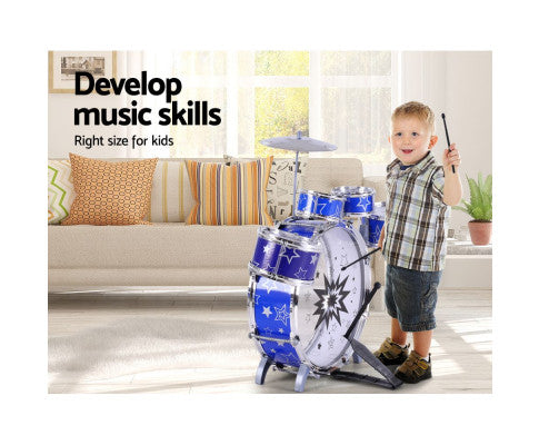 Keezi 8 Piece Kids Drum Set