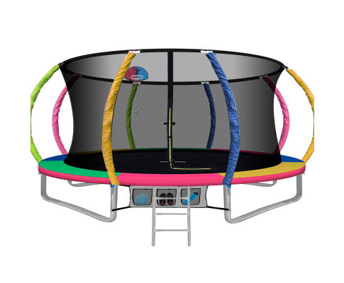 14FT Round Trampolines With Basketball Hoop