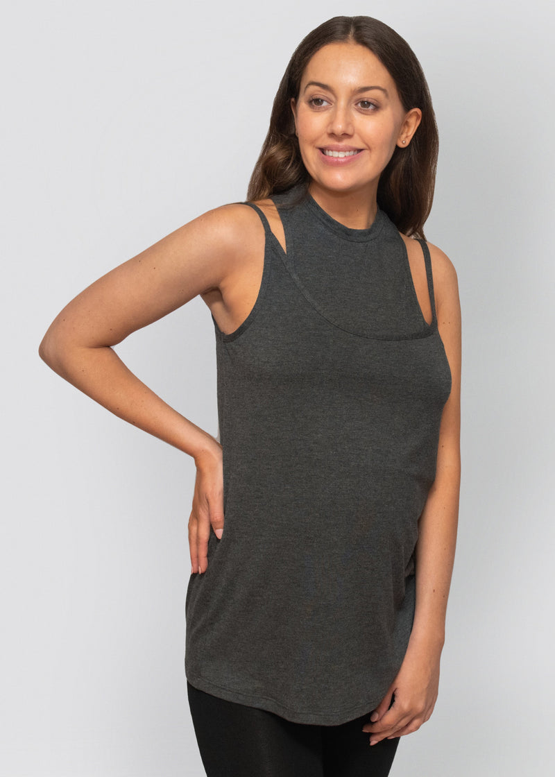 essential singlet - charcoal