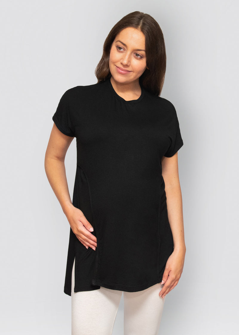 relaxed tee - black