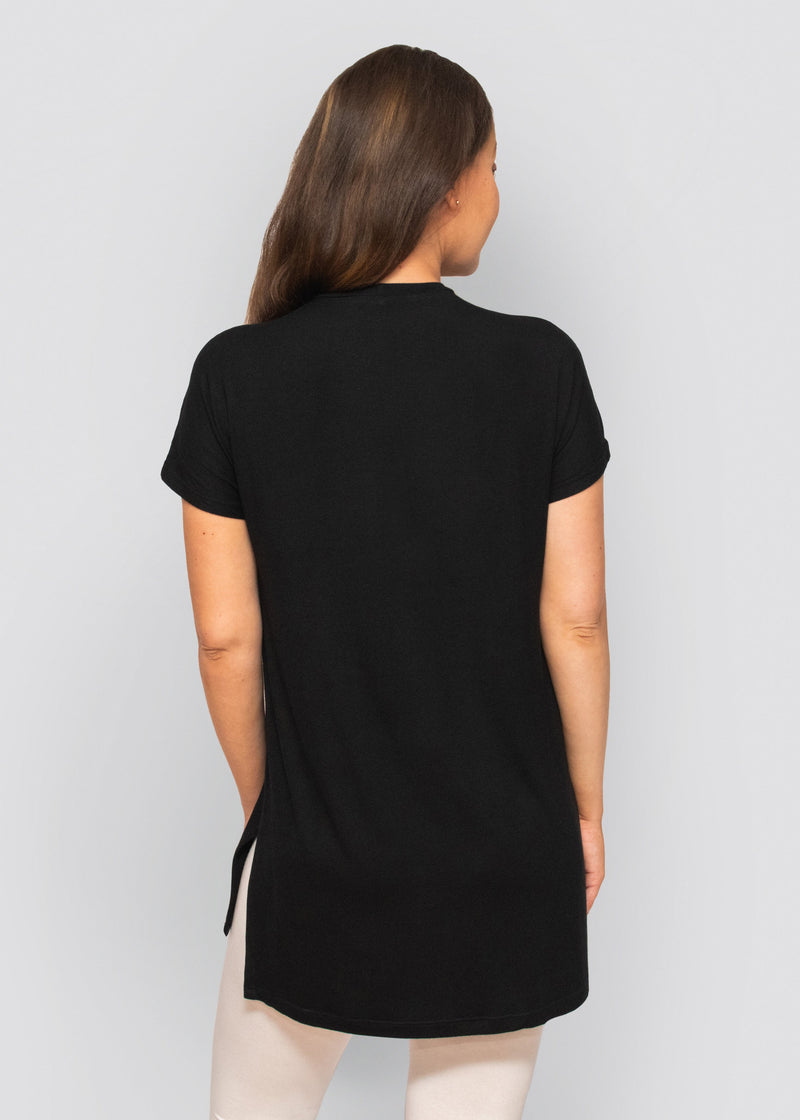 relaxed tee - black