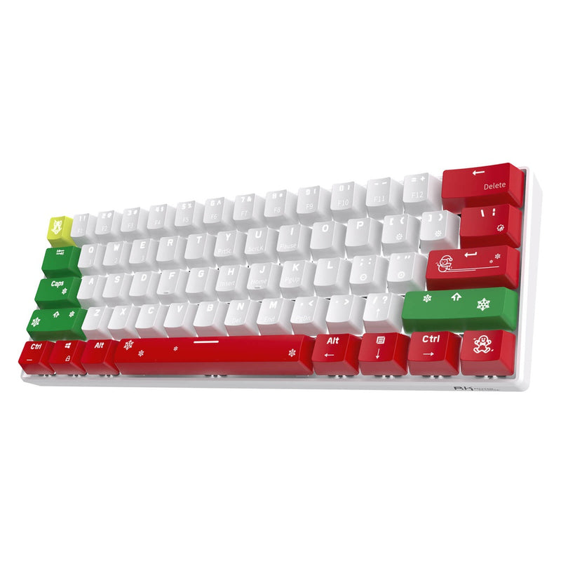 Royal Kludge RK61 Christmas Tri Mode Hot Swappable RGB Mechanical Keyboard (Red Switch)