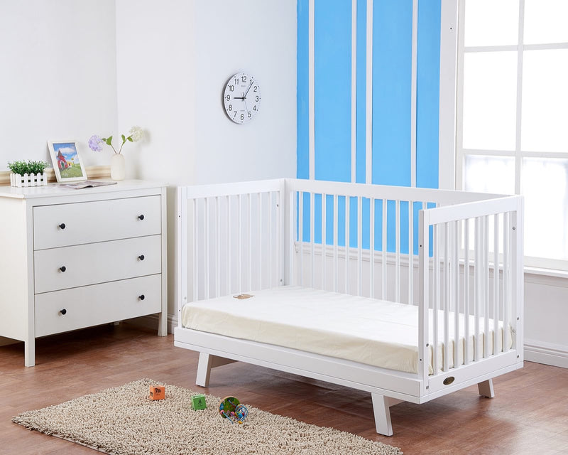 Baby Direct Riley 3 in 1 Convertible Cot - White